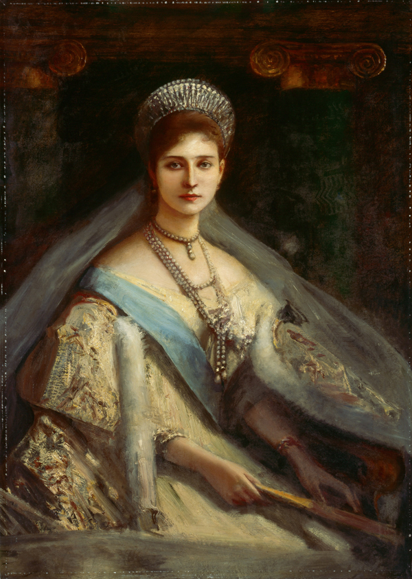 Empress Alexandra Feodorovna Russian Romanov Royalty Postcard 