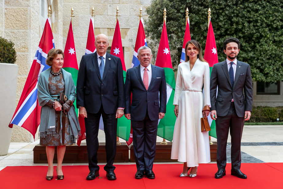 Jordanian royals welcome King Harald and Queen Sonja for their visit Royal Central