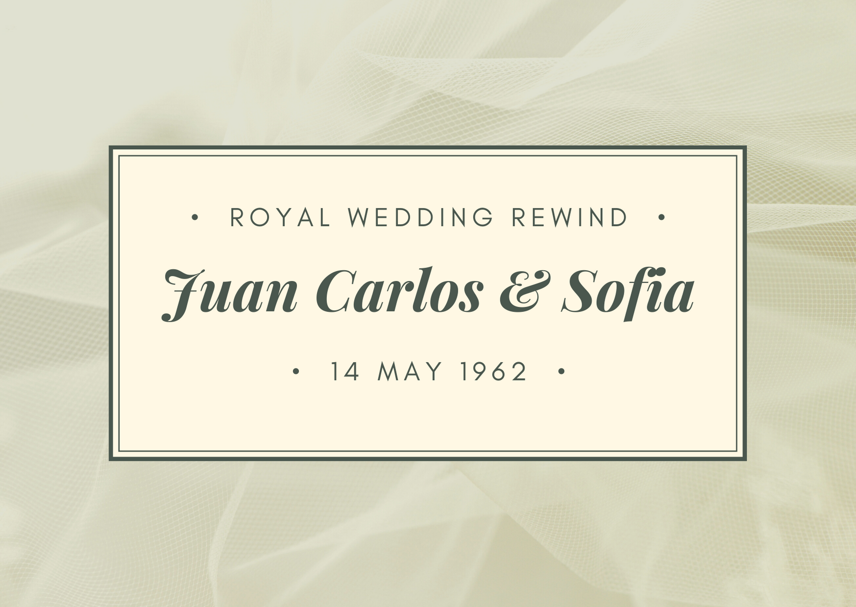 Royal Wedding Rewind: Juan Carlos and Sofia of Spain