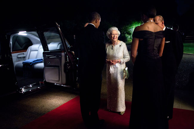The Queen, the Duke of Edinburgh, Barack and Michelle Obama