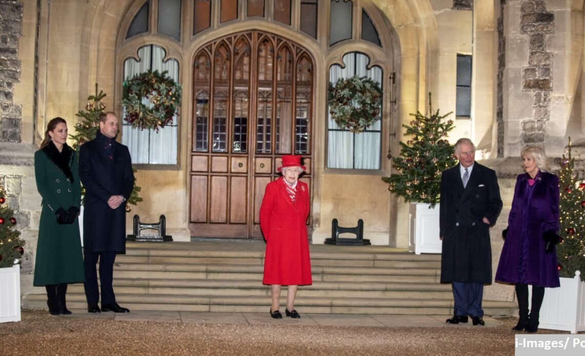 The Queen at Windsor with Royal Family