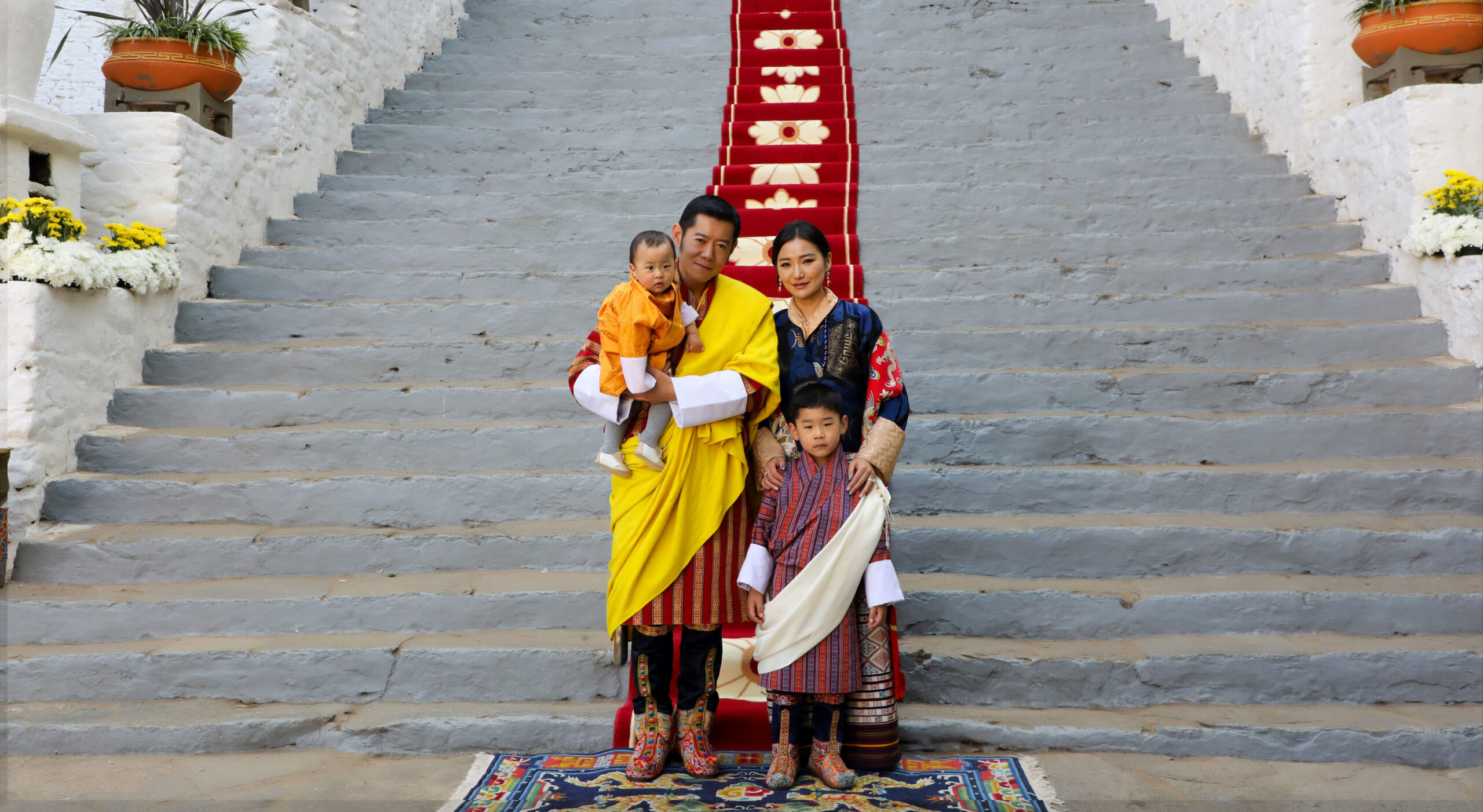 King and Queen of Bhutan unveil new family photo Royal Central