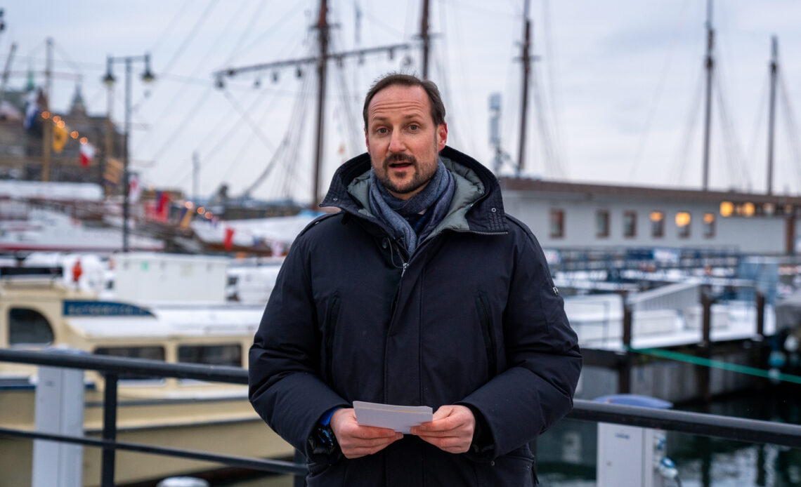 Crown Prince Haakon at Oslo Harbour