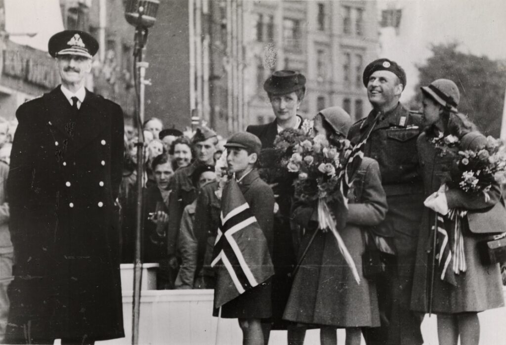 The Norwegian Royal Family at the end of World War Two