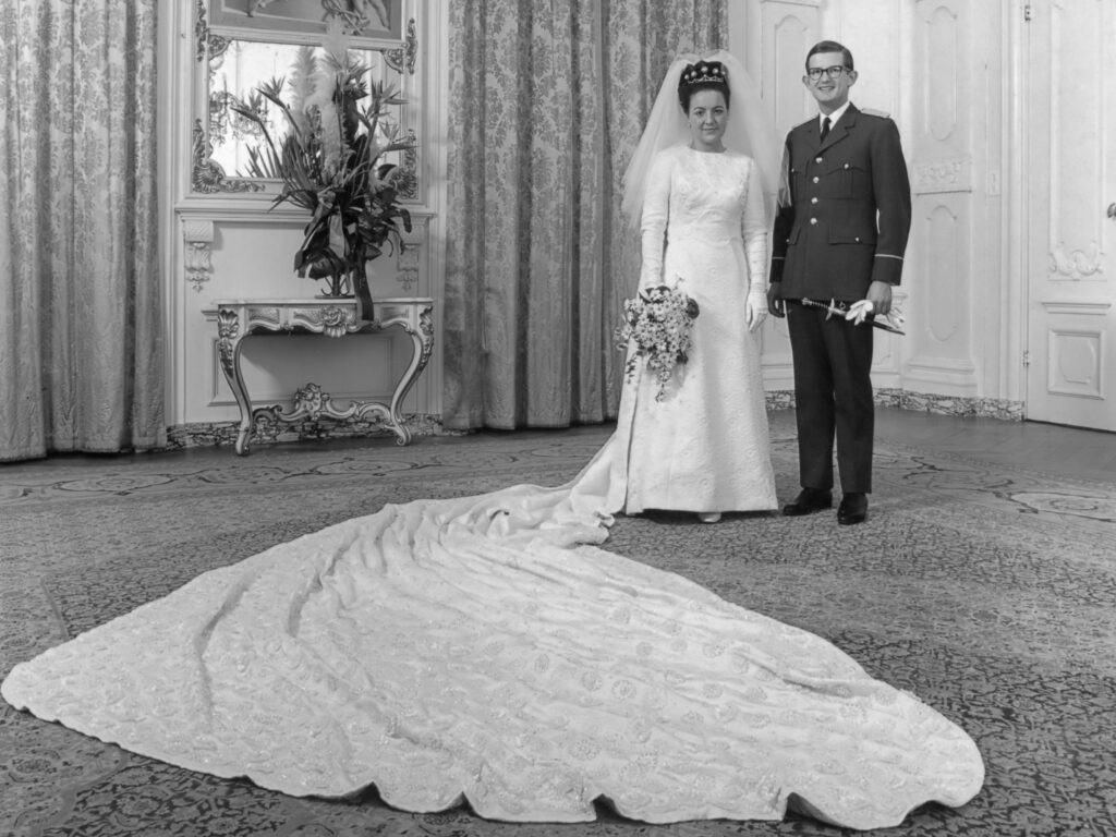 Prinses Margrid der Nederlanden bij haar huwelijk