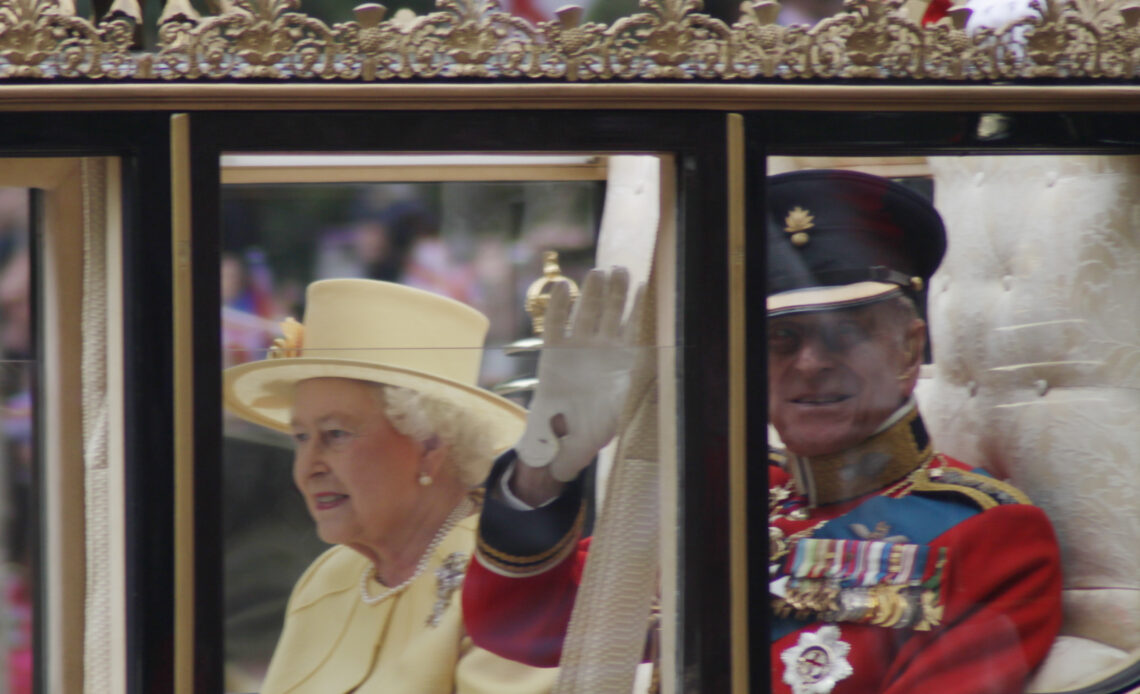 The Queen at the wedding of the Duke and Duchess of Cambridge