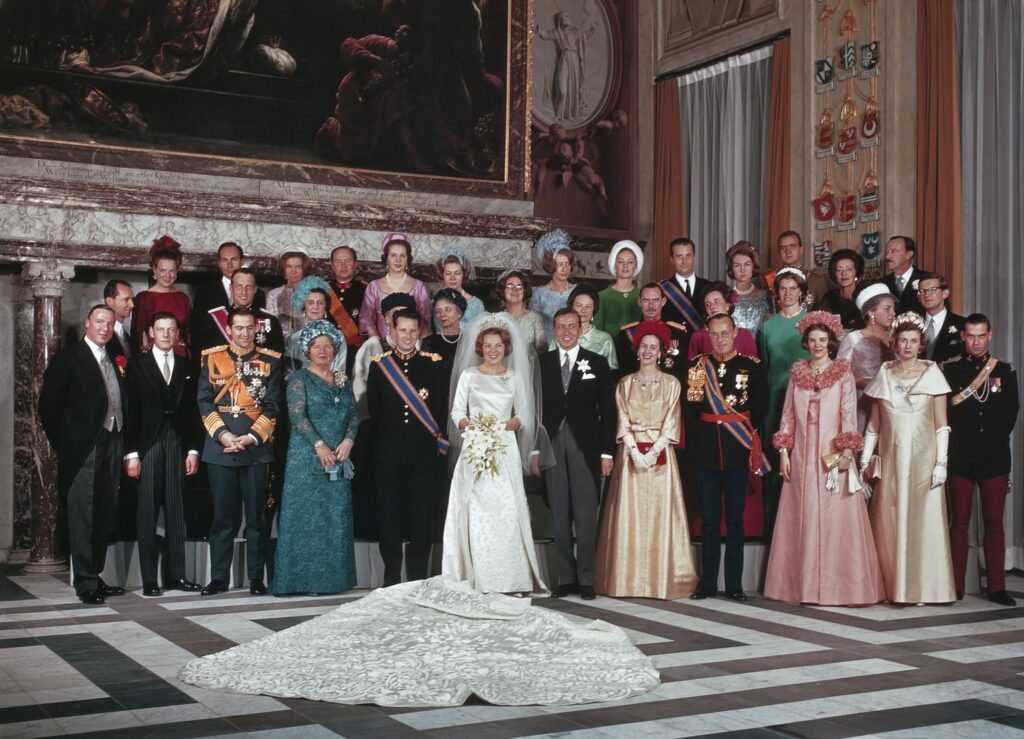 Official Wedding Photo of Princess Beatrix and Prince Claus of the Netherlands