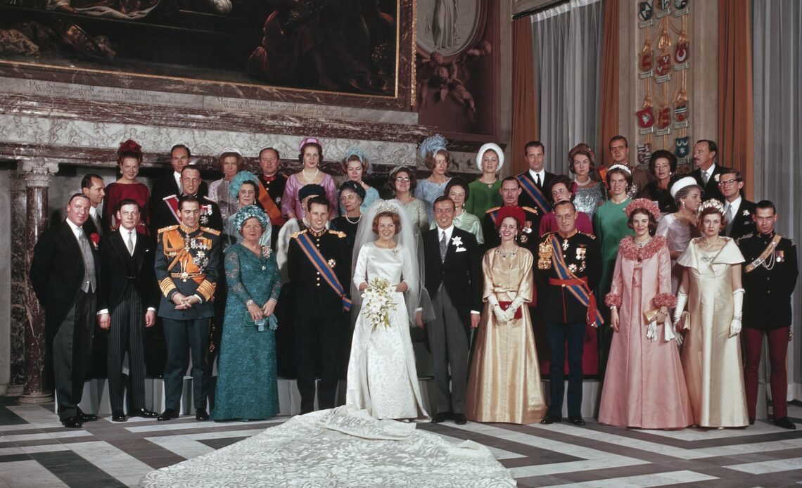 Official Wedding Photo of Princess Beatrix and Prince Claus of the Netherlands