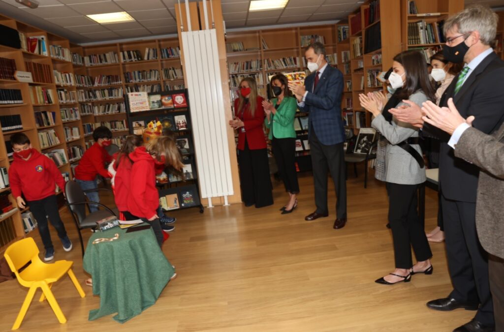 King Felipe and Queen Letizia visit a school in Andorra