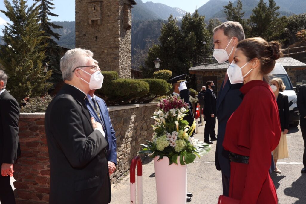 King Felipe and Queen Letizia on arrival in Andorra