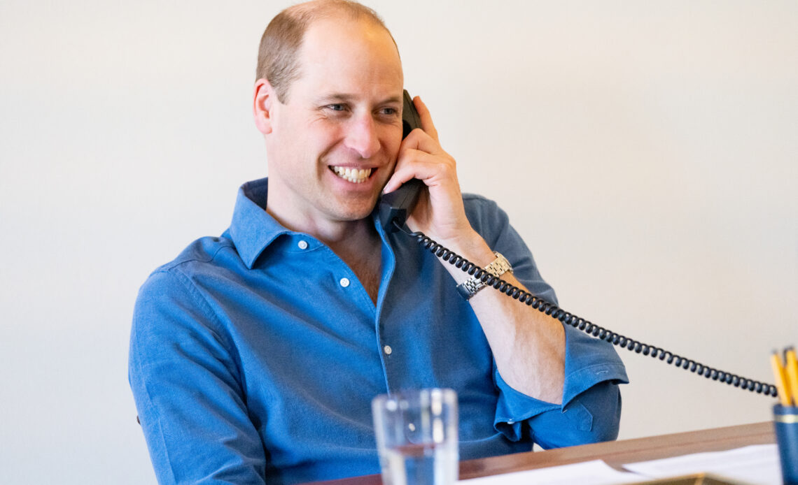 The Duke of Cambridge speaks to NHS staff by phone