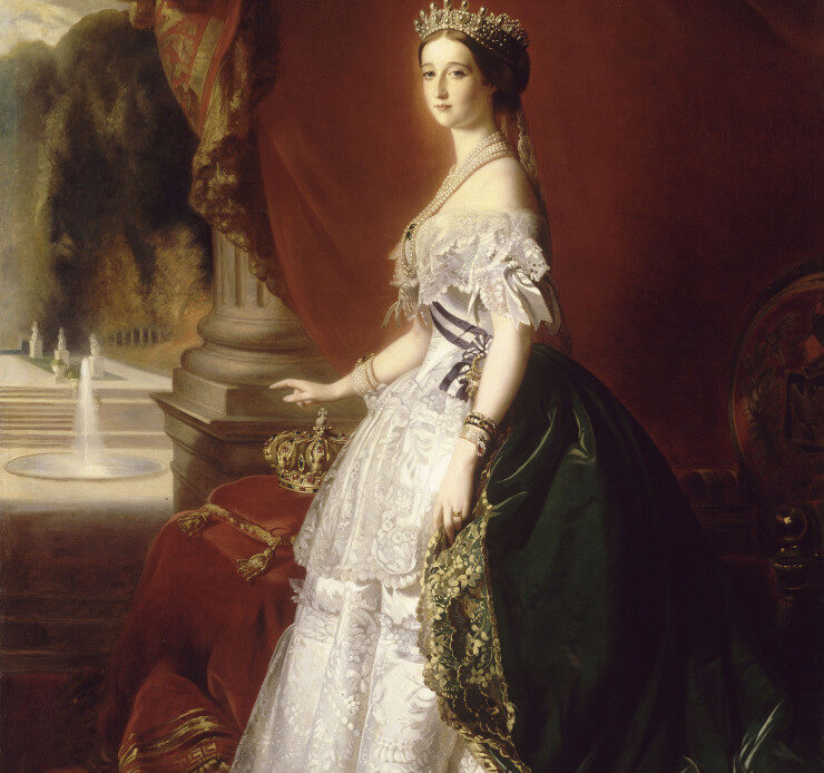 Empress Eugenie in court dress