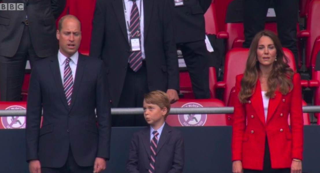 Prince George Attends The England Vs Germany Match Alongside William And Catherine Royal Central