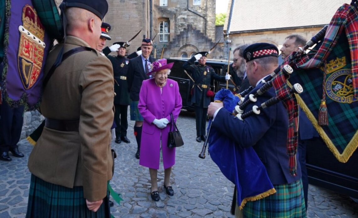 The Queen during a visit in Scotland Week 2021