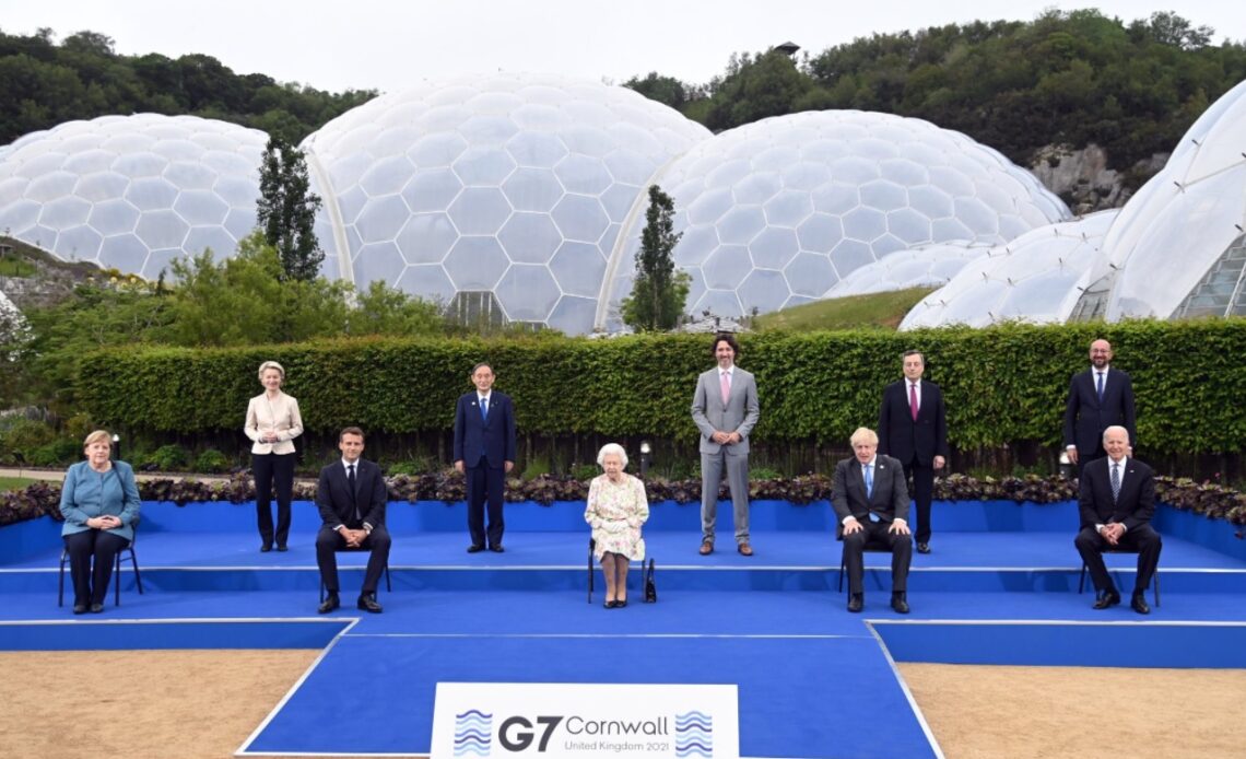 The Queen at the G7 summit in Cornwall