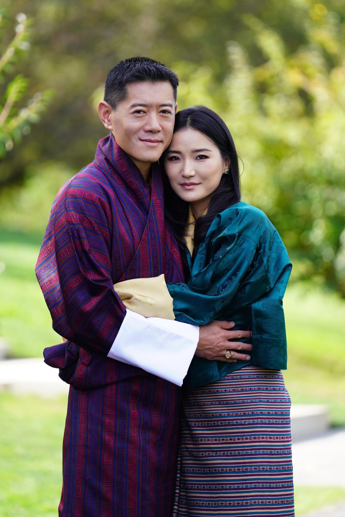 Anniversary photos released for King and Queen of Bhutan's 10th wedding