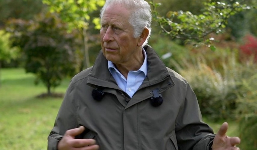 Prince Charles talks about the environment at Birkhall