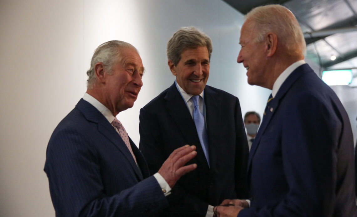 The Prince of Wales with Joe Biden and John Kerry