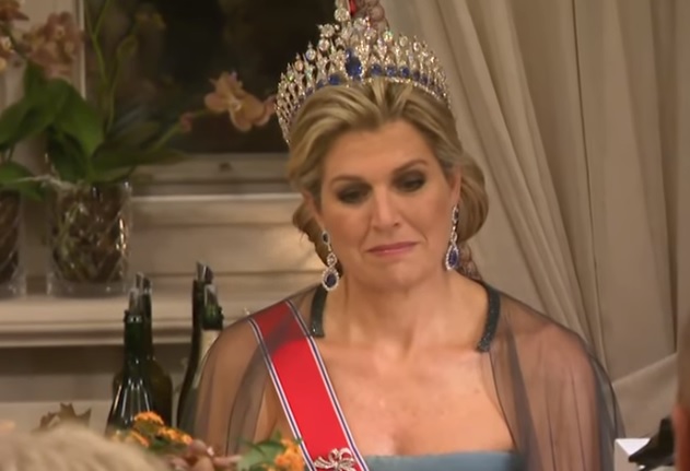 The Court Jeweller  Queen Máxima wore this diamond bracelet for the first  time in public on her wedding day and its been a favorite for the two  decades since More right