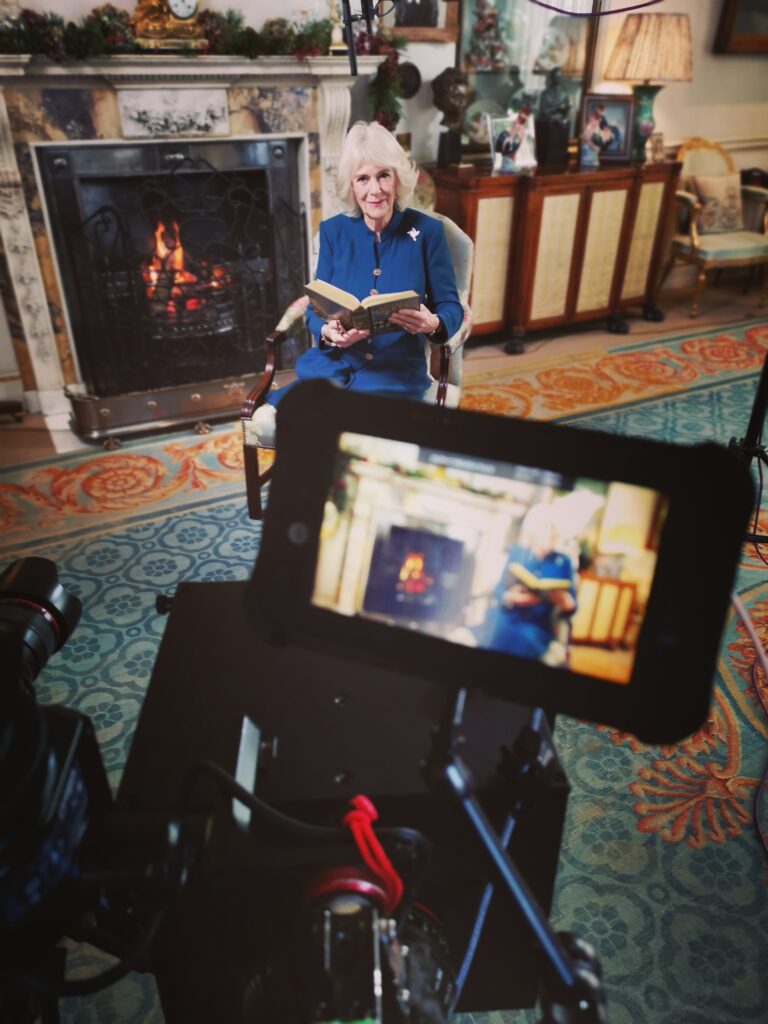 Behind the scenes with the Duchess of Cornwall as she reads A Christmas Carol