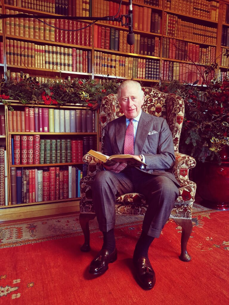 Behind the scenes with The Prince of Wales as he reads A Christmas Carol