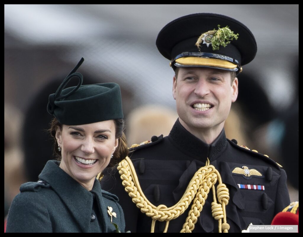 The Duke of Cambridge presents new colours to Irish Guards ahead of Trooping