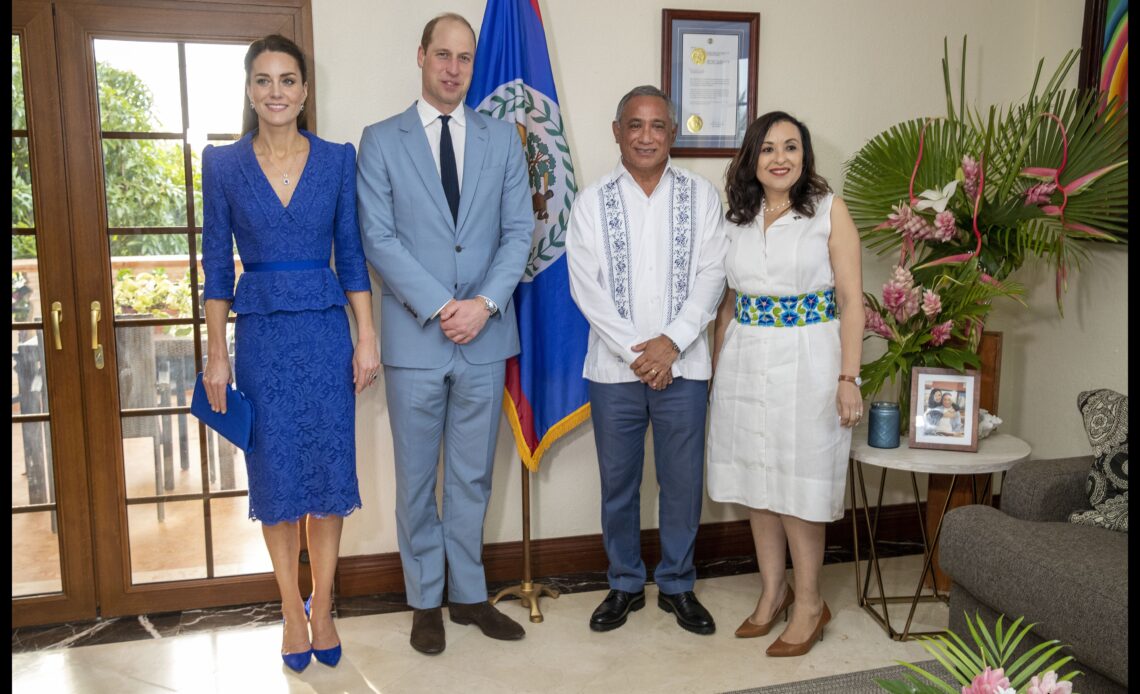 The Duke and Duchess of Cambridge arrive in Belize for their Platinum Jubilee tour