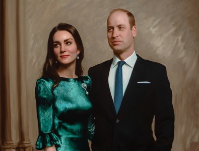 The portrait of William and Kate, unveiled in the last months they were known as Duke and Duchess of Cambridge