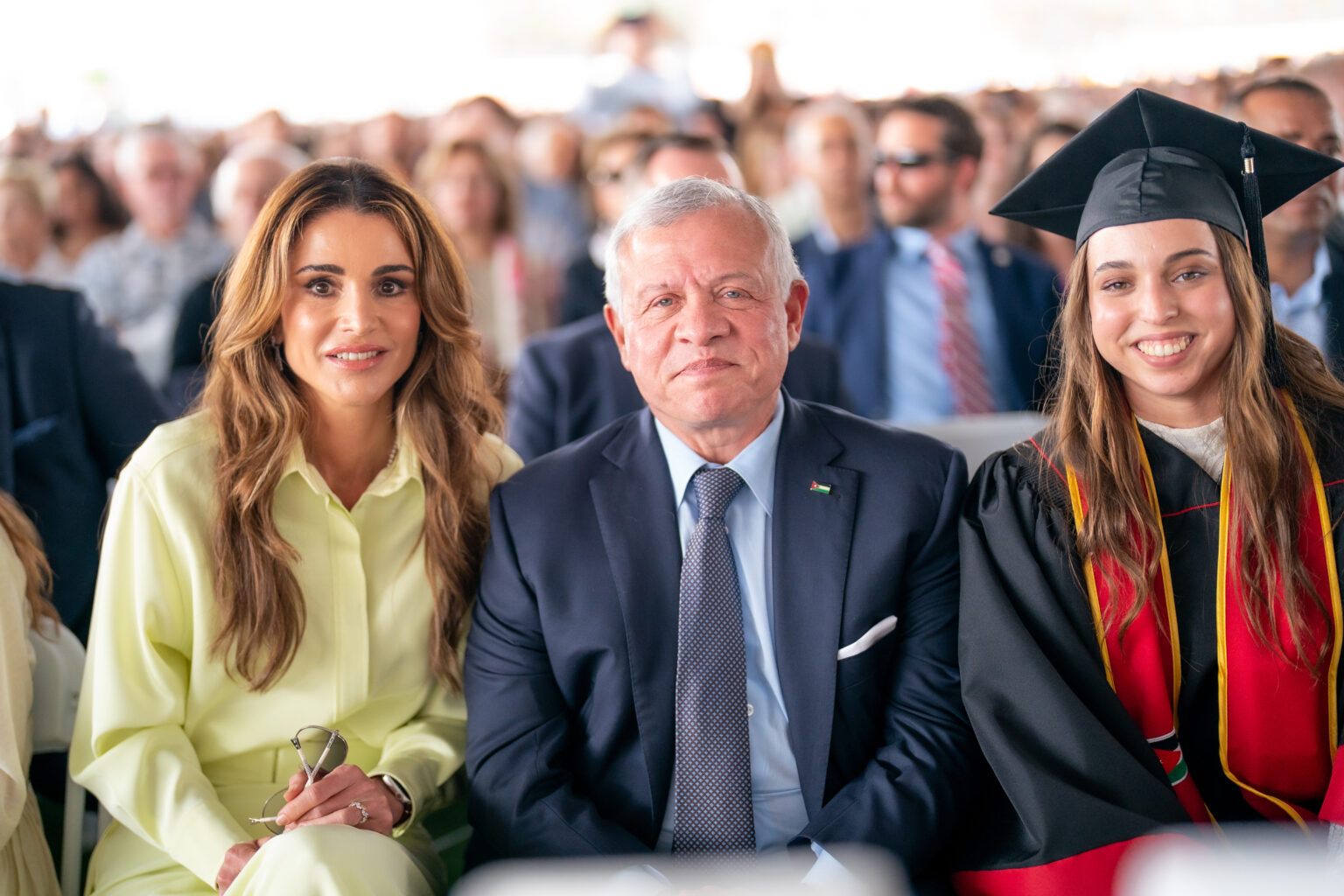 PHOTOS Princess Salma of Jordan graduates from university Royal Central