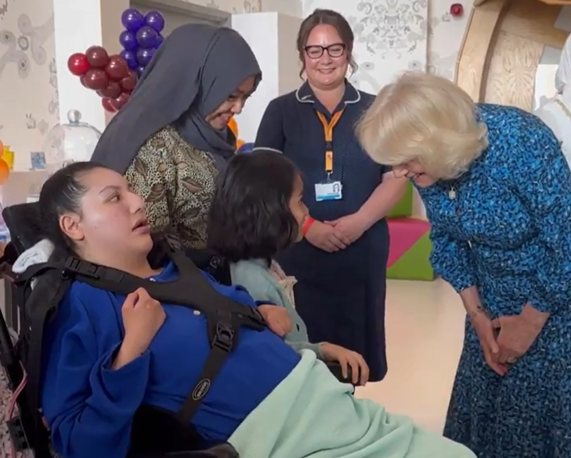 Queen Camilla marks Nurses Day with patients looked after by Roald Dahl nurses