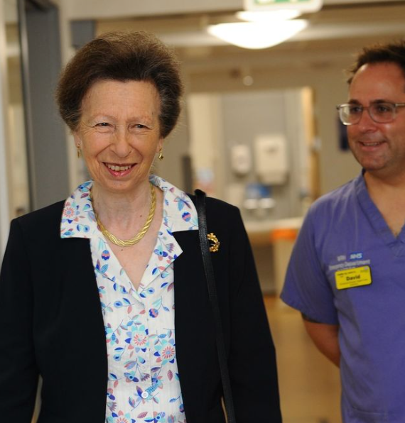 Princess Anne’s latest appearance takes her back to hospital – for a very good reason