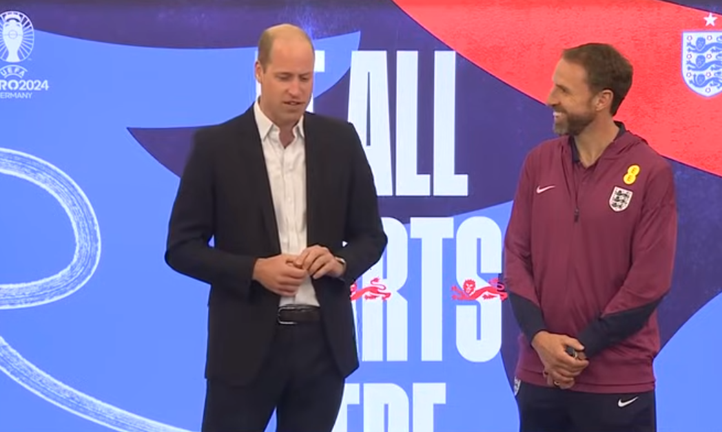 Prince William pays tribute to England football manager Gareth Southgate