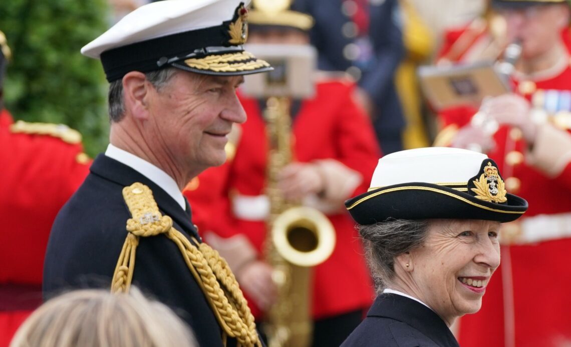 Princess Anne and Sir Tim Laurence represent the Royal Family