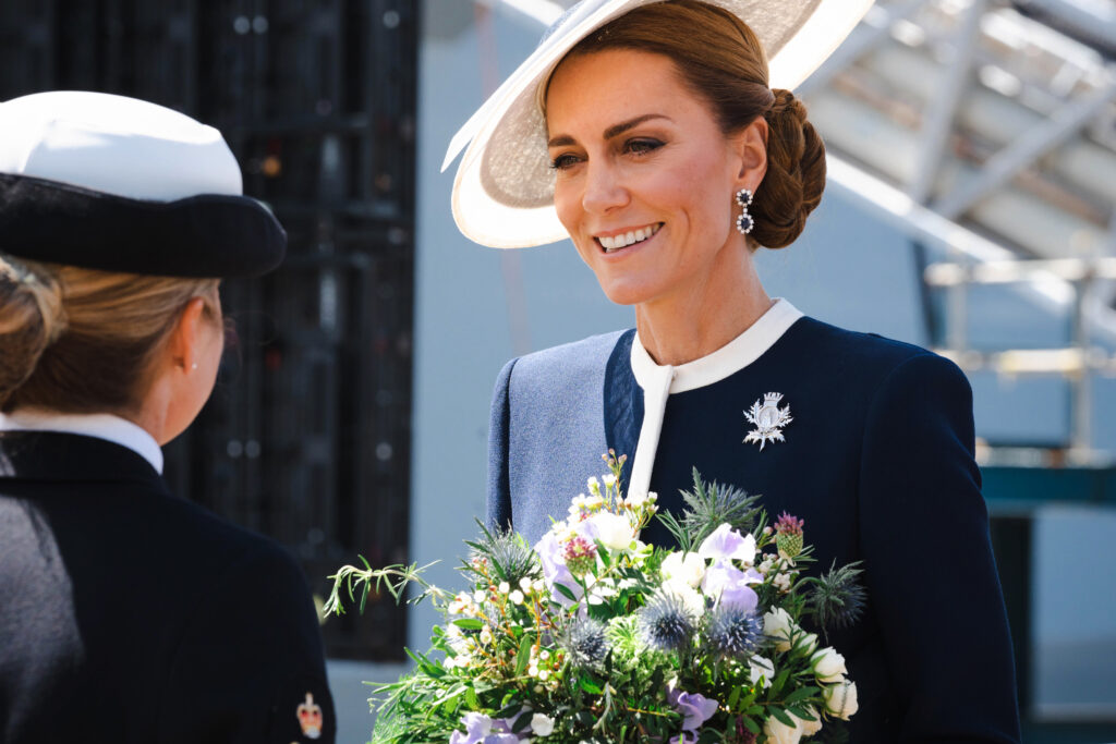 HRH The Princess of Wales names HMS Glasgow