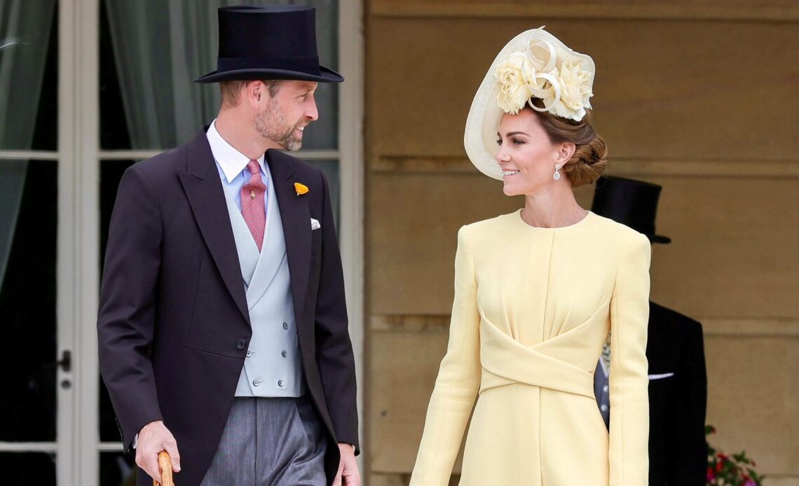 Prince William and Princess Kate at a garden party