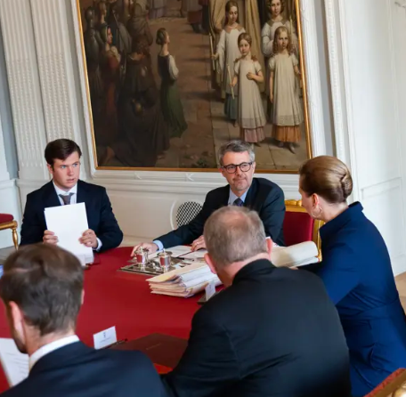 Crown Prince Christian of Denmark attends a Council of State meeting for the first time since becoming heir to the throne