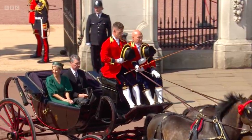 Duchess of Edinburgh and Sir Tim Laurence at Trooping the Colour