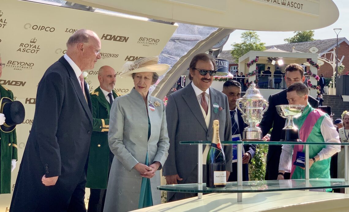 Princess Anne makes Royal Ascot makes feature trophy presentation on Day One