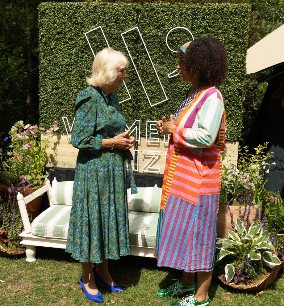 Queen Camilla attends a reception for the Women's Prize for Fiction 30th Anniversary