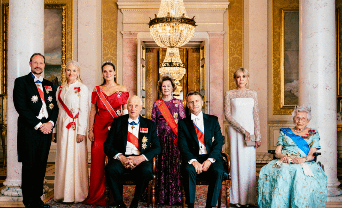 Norway's future queen, Ingrid Alexandra, wears diamonds and pearls in her tiara on a night of history at Oslo's royal palace.