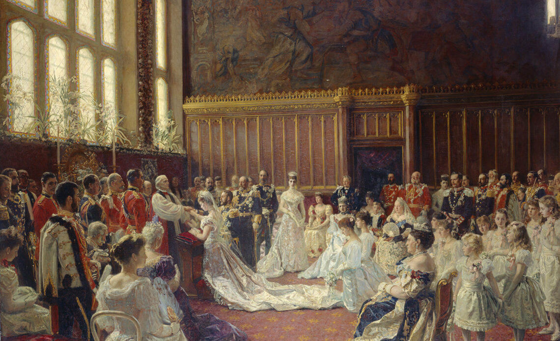 The royal wedding of King George V and Queen Mary