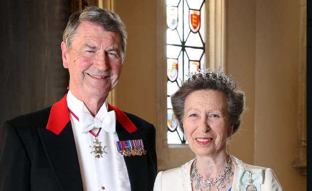 Princess Anne and Tim Laurence at Windsor Castle