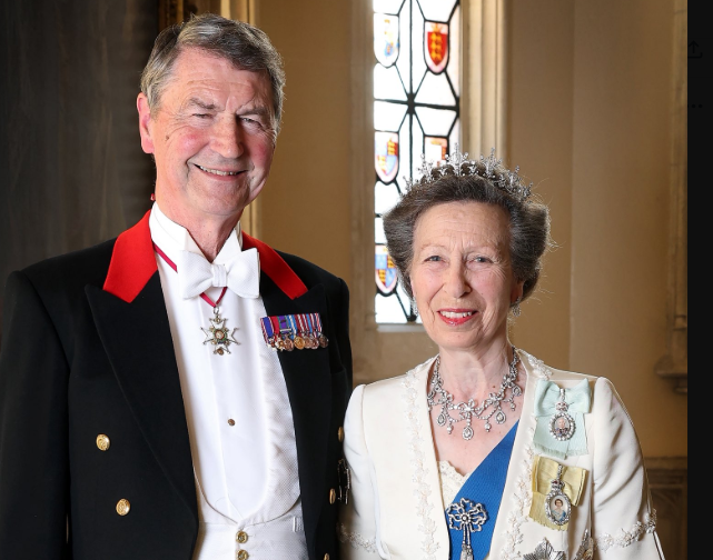 Princess Anne and Tim Laurence at Windsor Castle