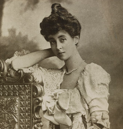 Consuelo Vanderbilt, Duchess of Marlborough in a portrait photo taken when she was a young woman