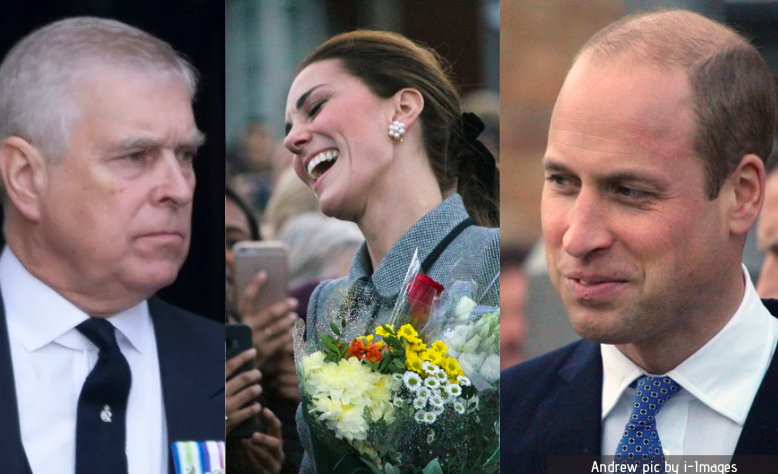 Prince Andrew, the Princess of Wales and the Prince of Wales