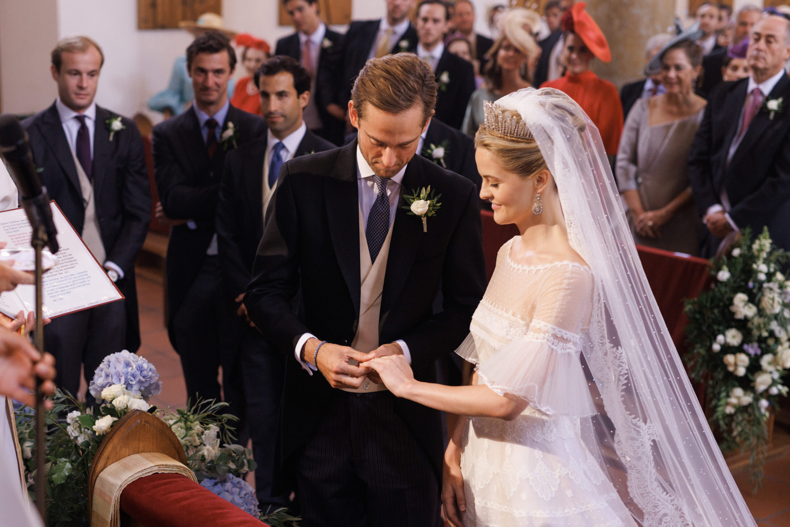 princess marie caroline of liechtenstein wedding dress Princess Marie Caroline of Liechtenstein's stunning wedding