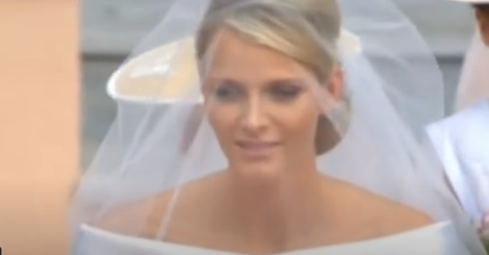 Princess Charlene wears Armani on her wedding day