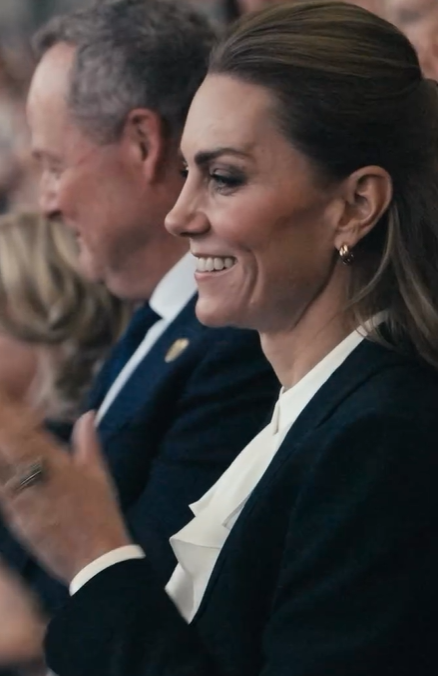 Kate, The Princess of Wales wears black in mourning for the Duchess of Kent