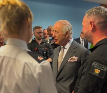 King Charles III at Heaton Park synagogue