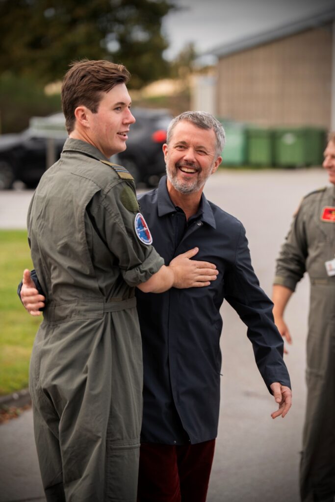 Crown Prince Christian with King Frederik